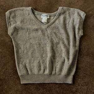 Tan sweater vest size s